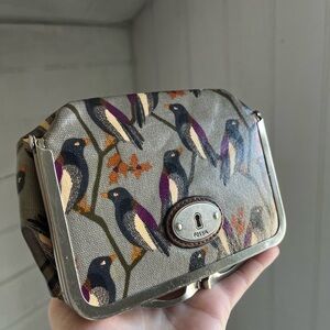 Fossil Multicolor Bird Pattern Clutch
